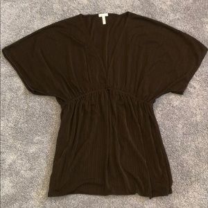 Brown Anthropologie / Flounce top- size S